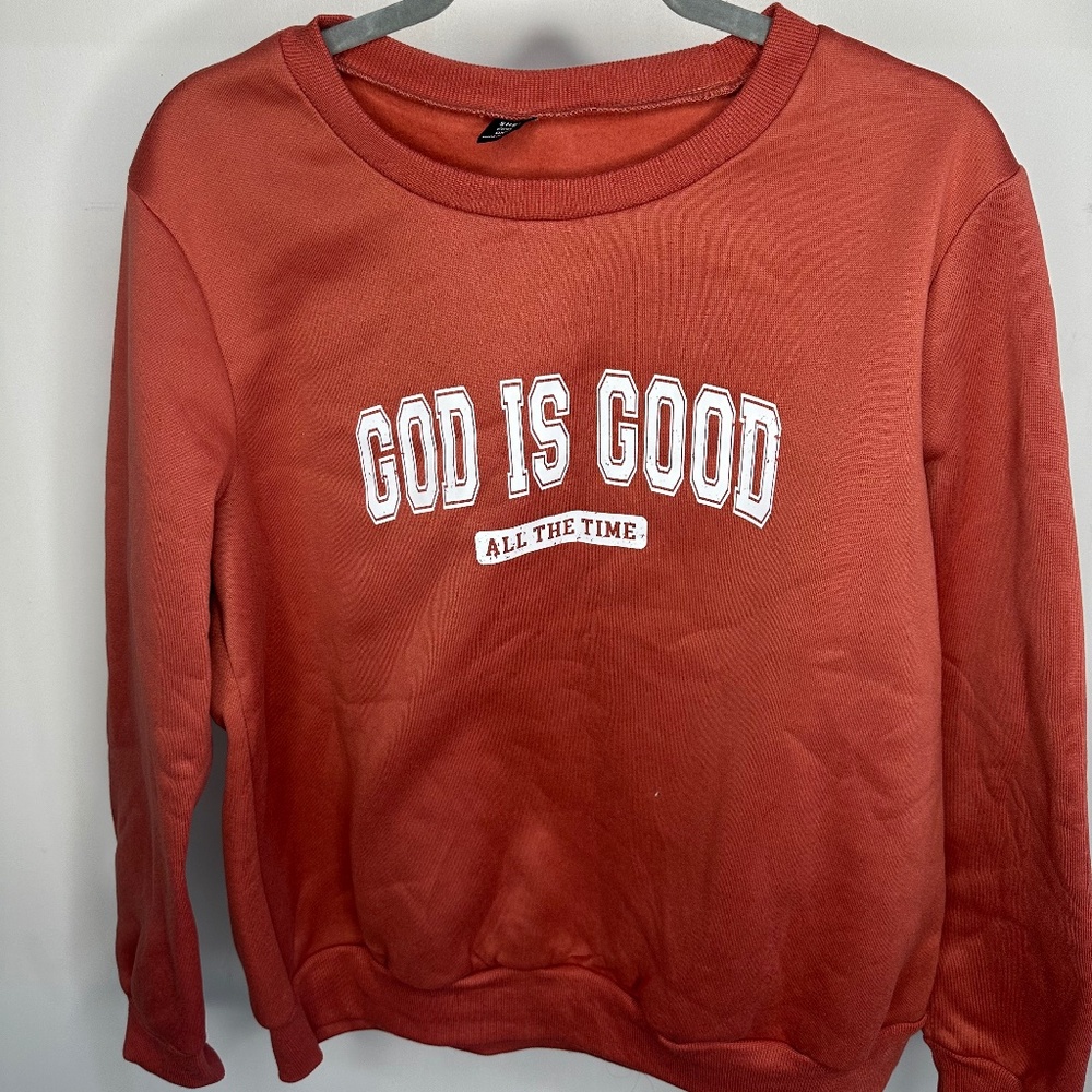 God is Good Crewneck, Shein, Size 0XL Curve